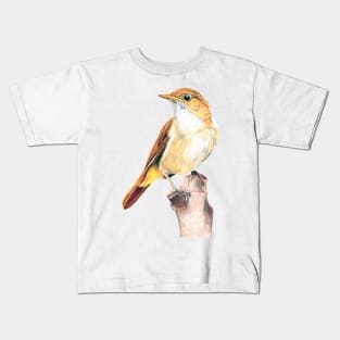 Nightingale Songbird Kids T-Shirt